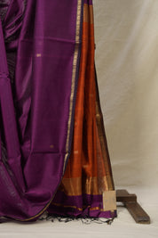 Purple  Maheshwari Saree - SRPMS819