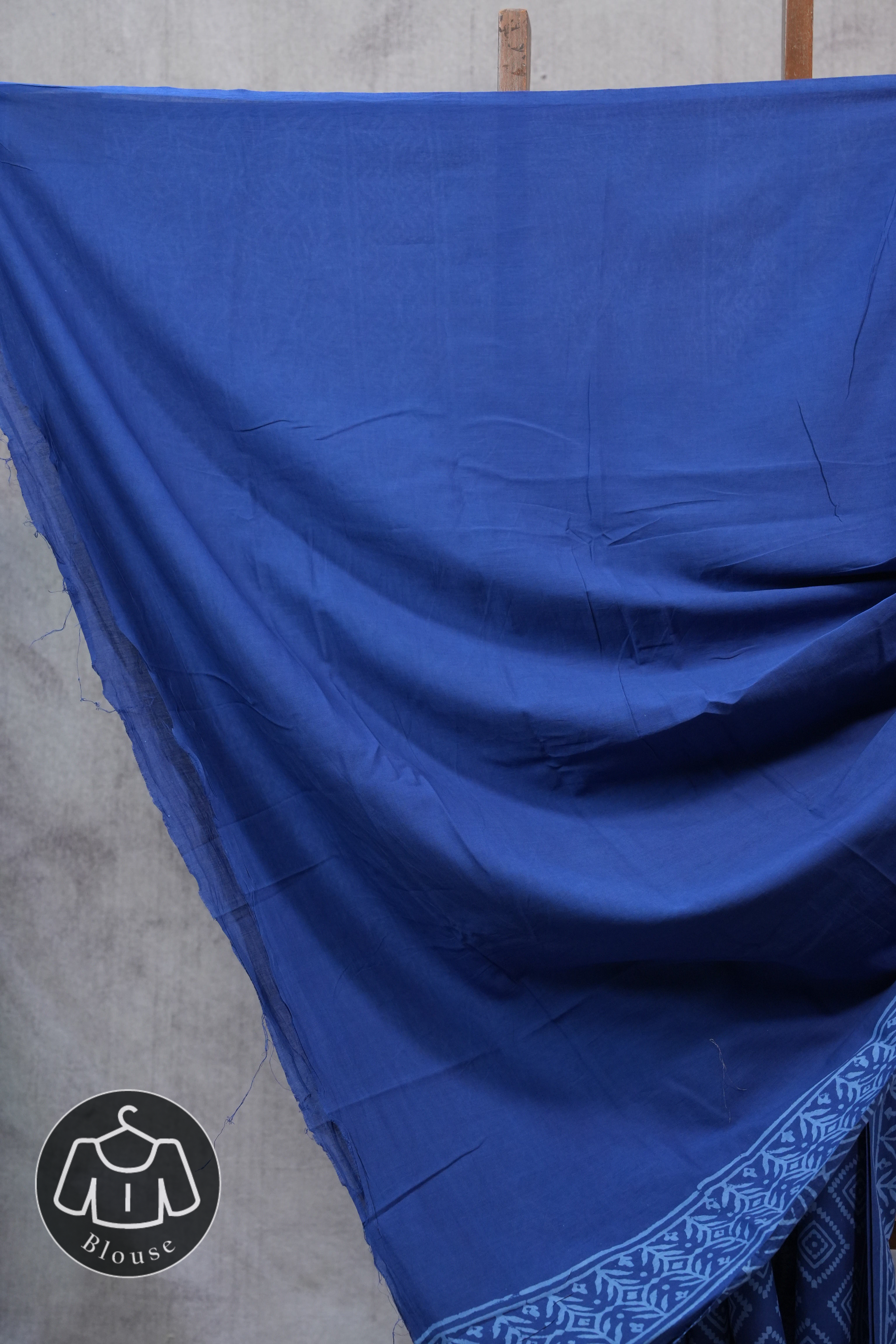 Blue HBP Cotton Saree - SRBCS2385