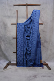 Blue HBP Cotton Saree - SRBCS2386
