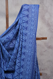 Blue HBP Cotton Saree - SRBCS2386