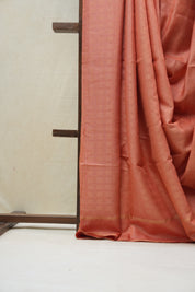Peach Tussar Silk Saree - SRPTSS1510