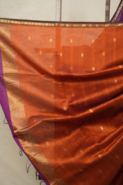 Purple  Maheshwari Saree - SRPMS819