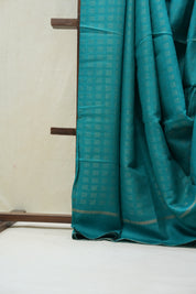 Dark Turquoise Tussar Silk Saree - SRDTTSS1516