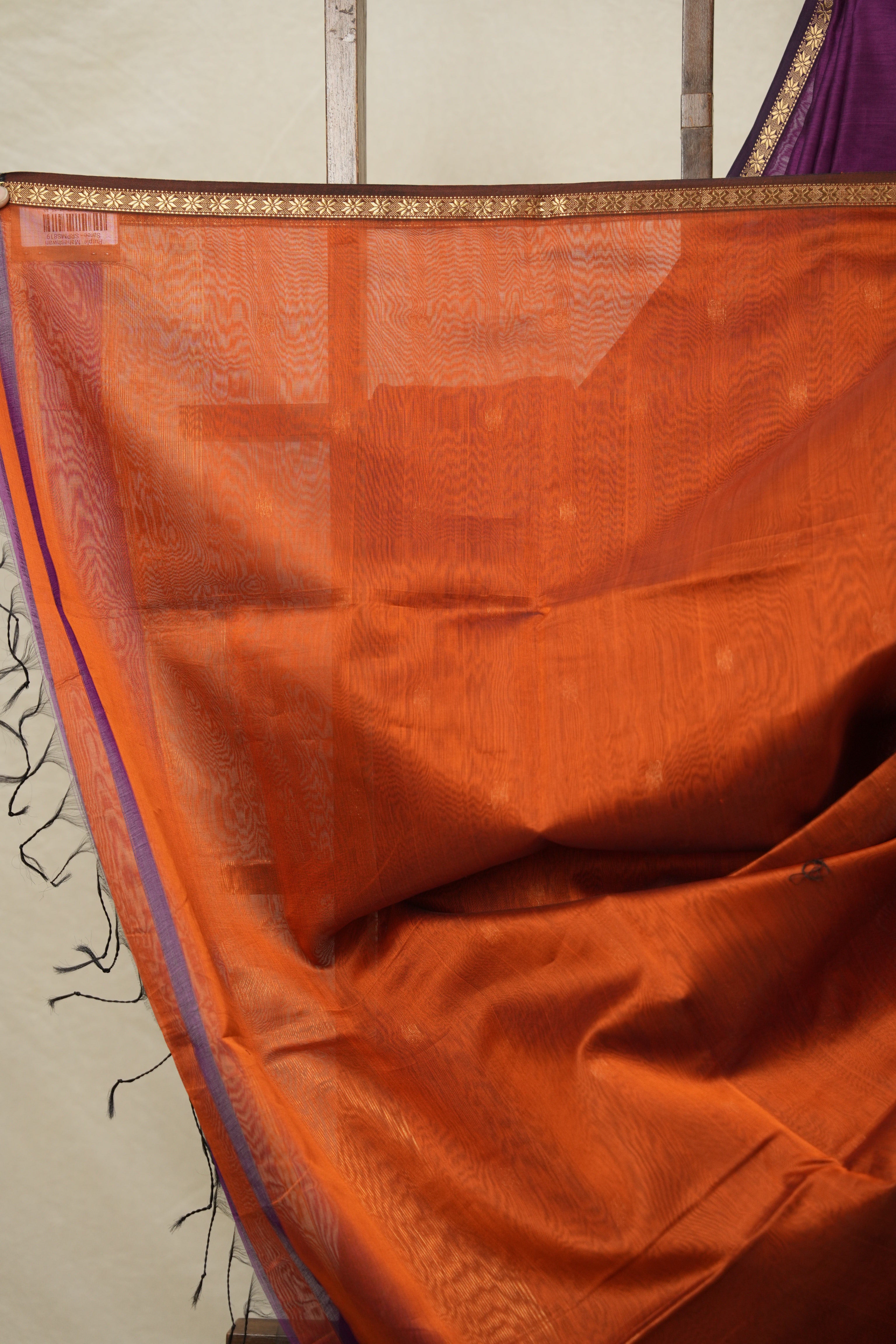 Purple  Maheshwari Saree - SRPMS819
