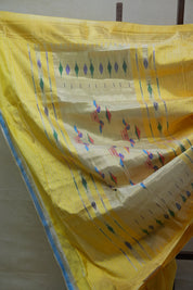 Yellow Silk Paithani Saree - SRYSPS62- PI