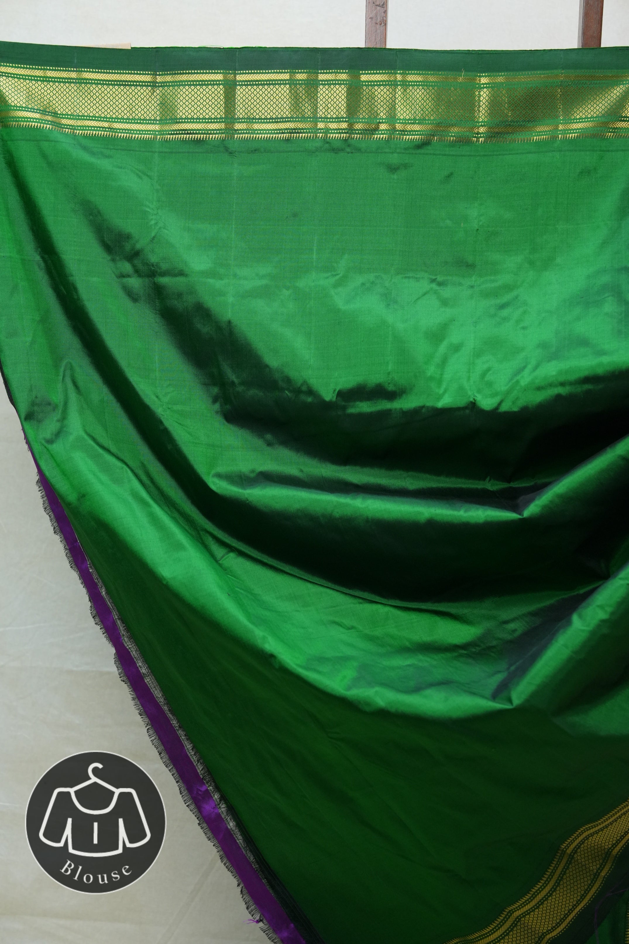 Dark Green Silk Paithani Saree - SRDGSPS669