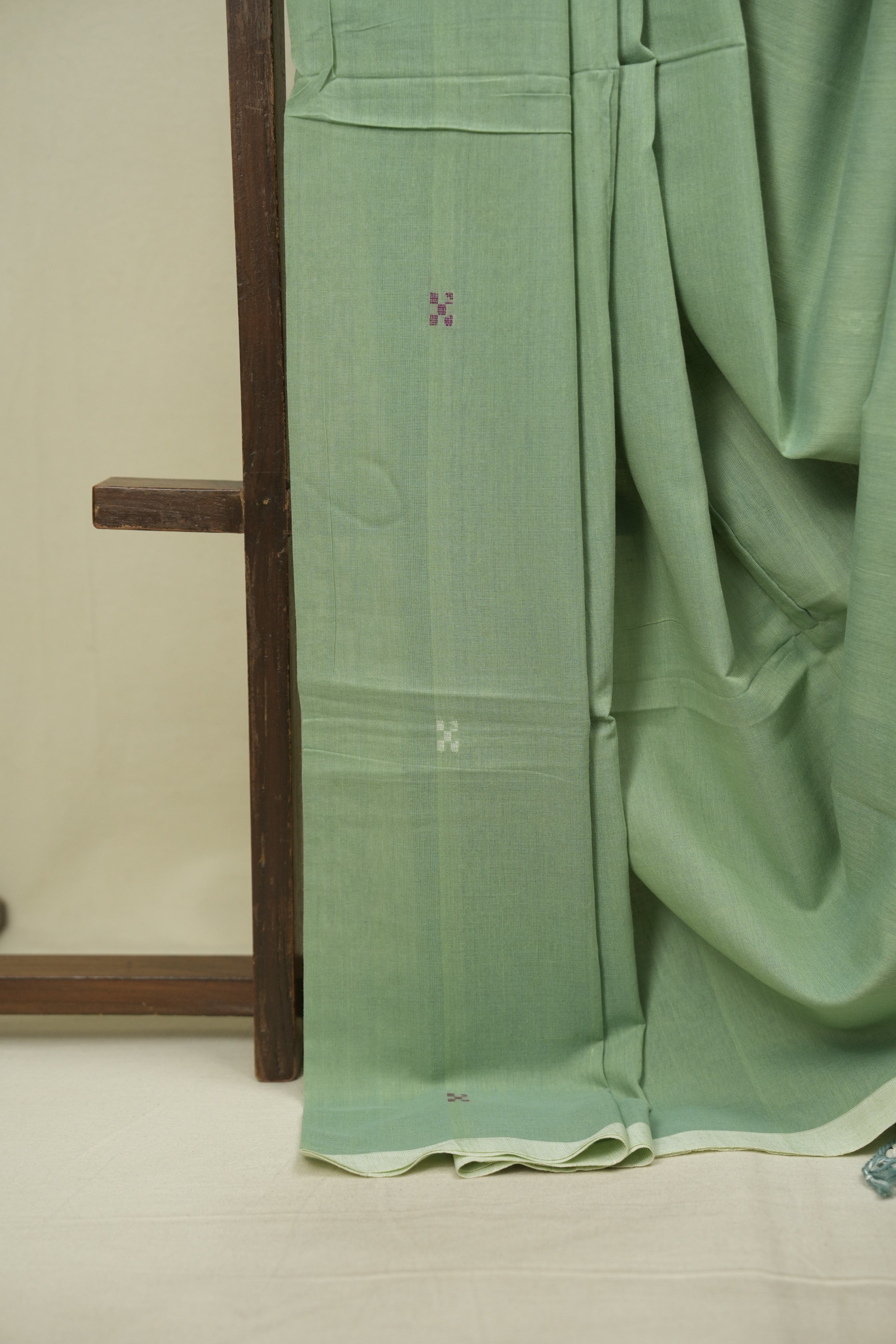 Pista Green Bengal Cotton Saree - SRPGBCS182