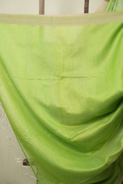 Green Bengal Cotton Silk Jamdani Saree - SRBCSJS01