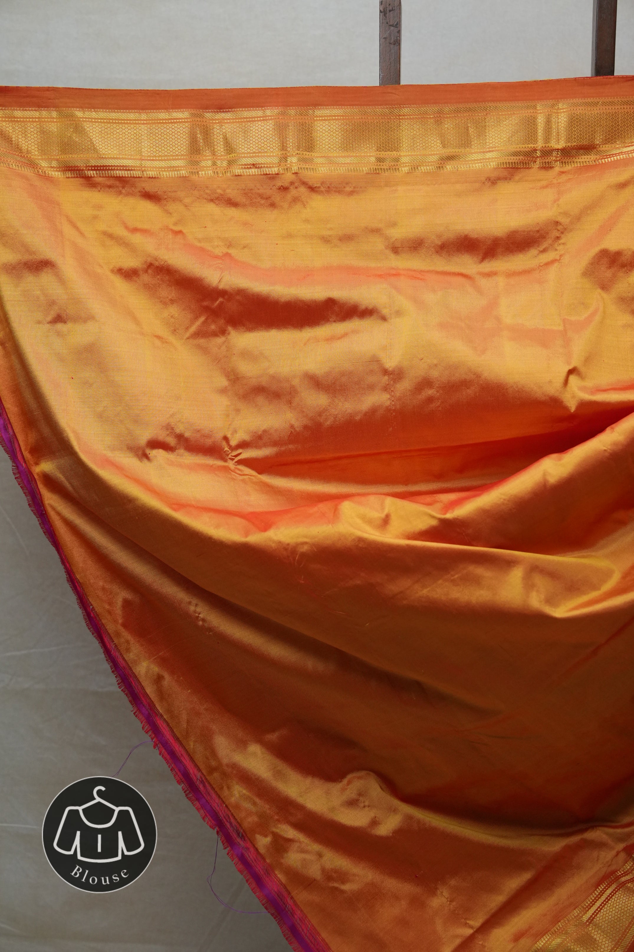 Orange Silk Paithani Saree - SROSPS671