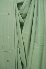 Pista Green Bengal Cotton Saree - SRPGBCS182