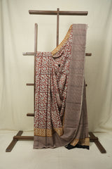 Maroon HBP Cotton Saree - SRMCS3585