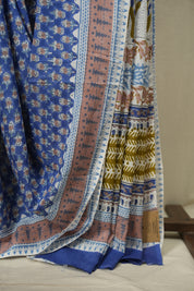 Blue HBP Cotton Saree - SRBCS3750