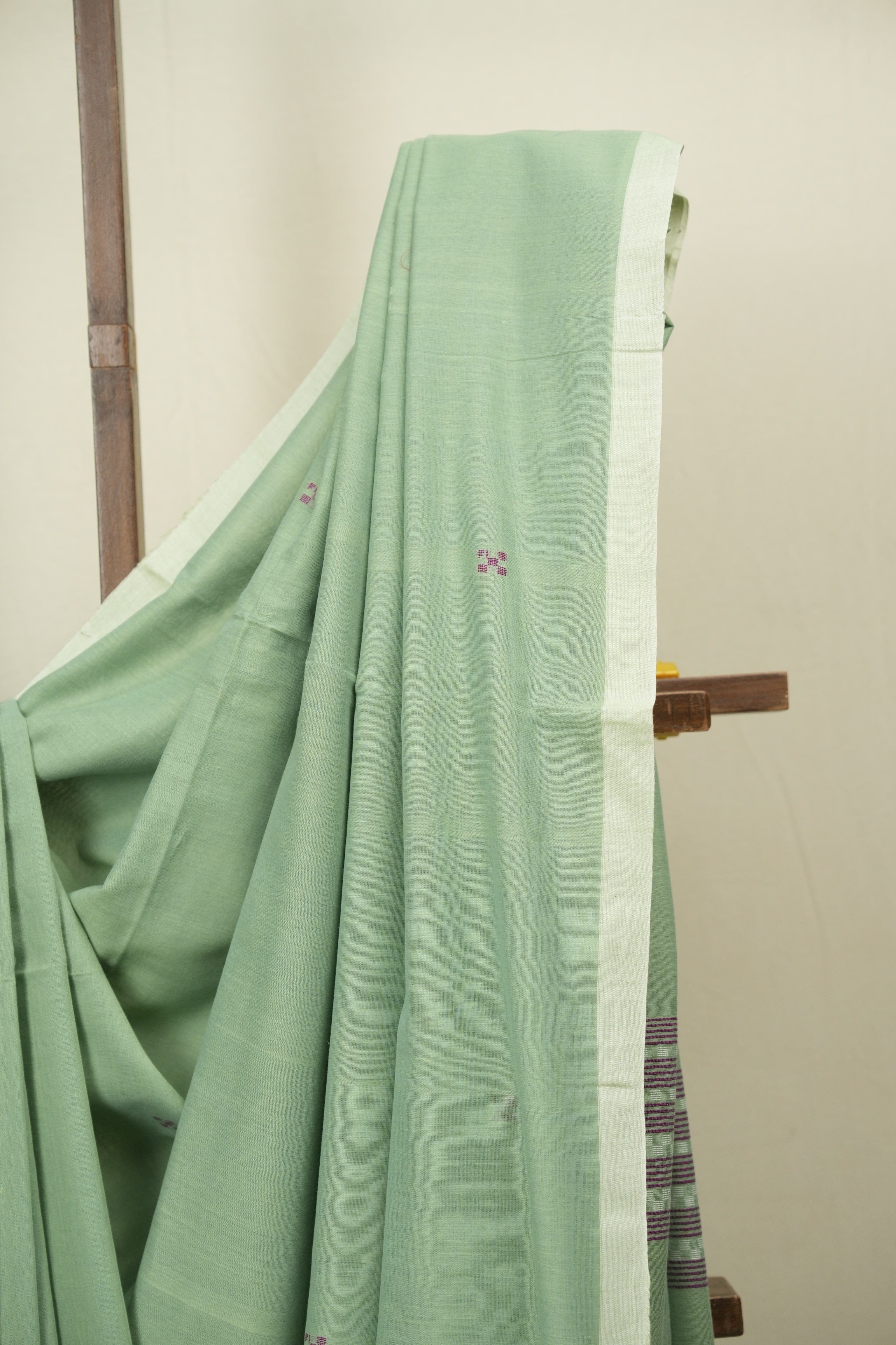 Pista Green Bengal Cotton Saree - SRPGBCS182