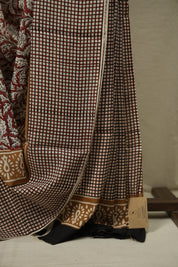 Maroon HBP Cotton Saree - SRMCS3585