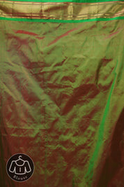 Two Tone Green Silk Paithani Saree - SRTTGSPS678