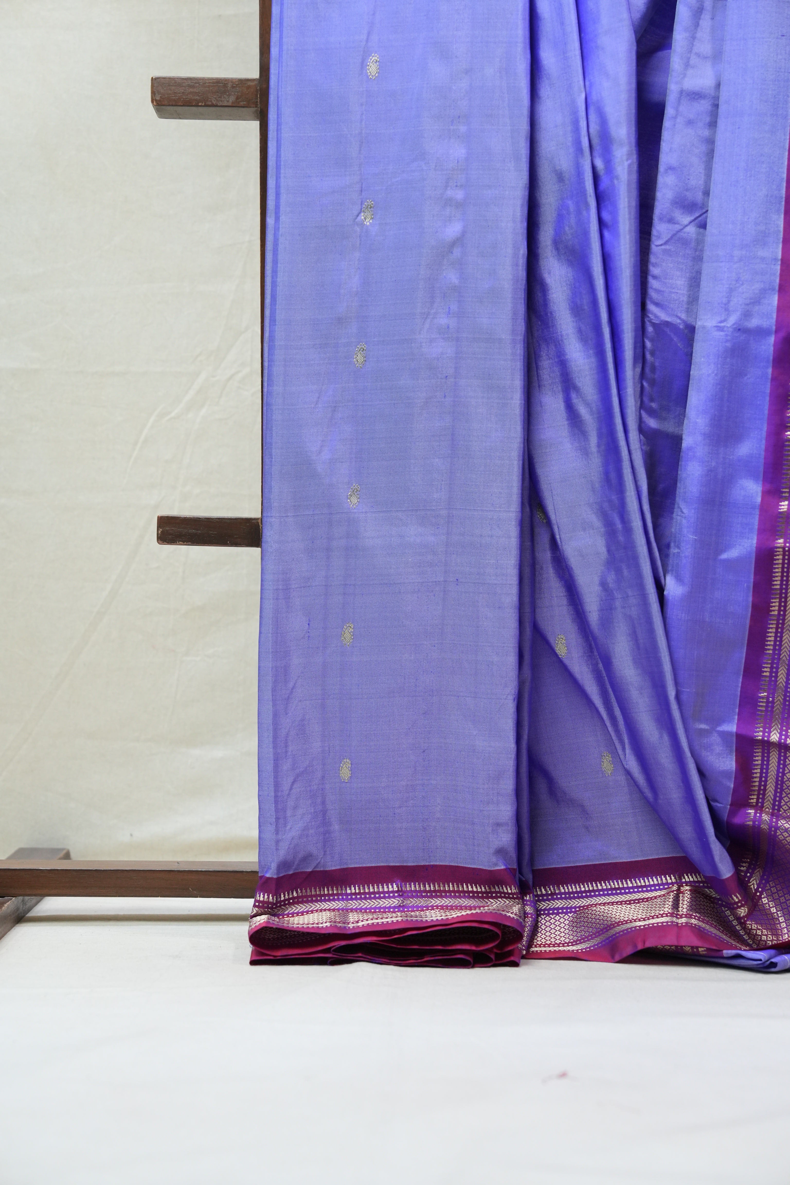 Lavender Silk Paithani Saree - SRLSPS677