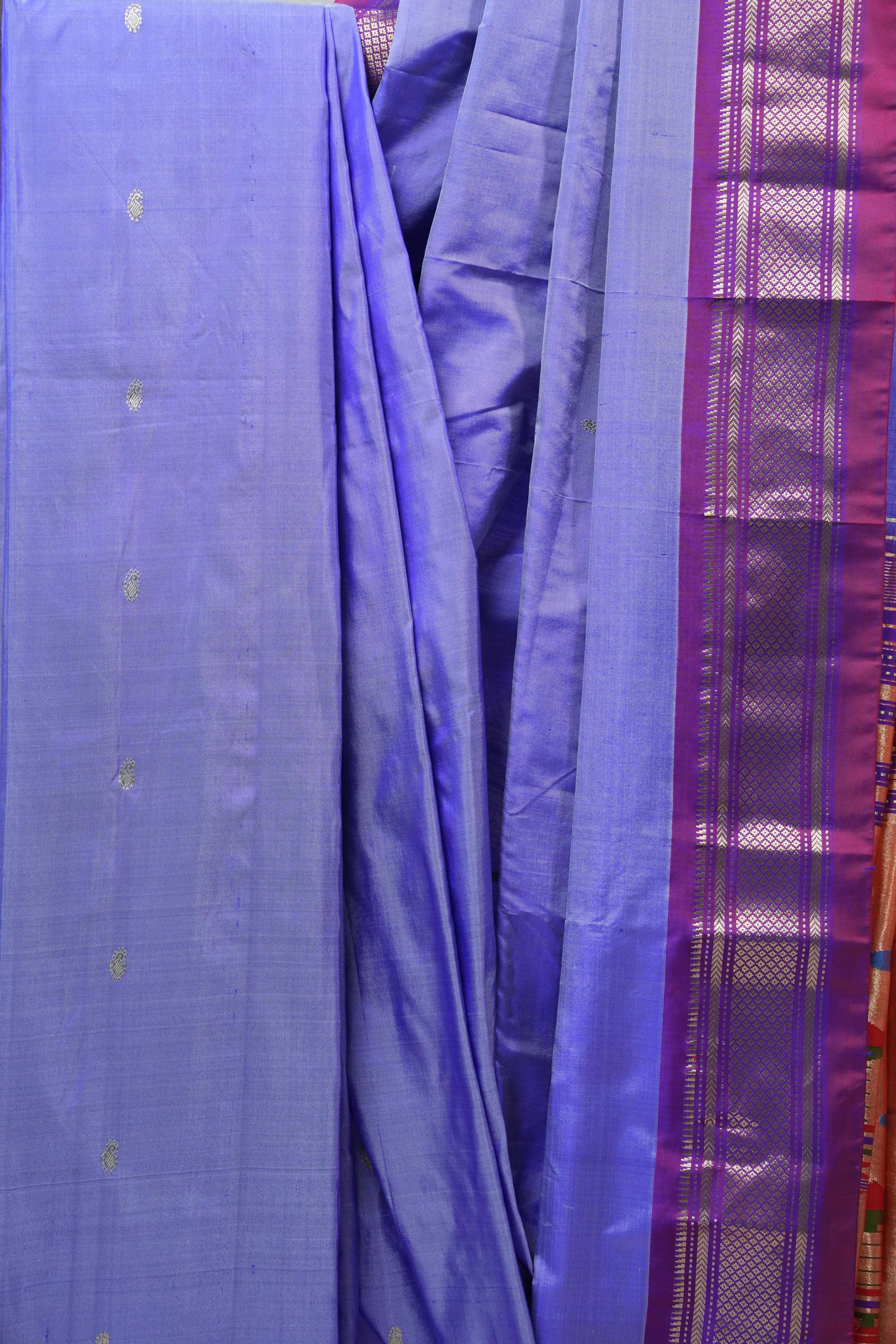 Lavender Silk Paithani Saree - SRLSPS677