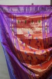 Lavender Silk Paithani Saree - SRLSPS677