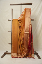 Mustard Maheshwari Saree - SRMMS860