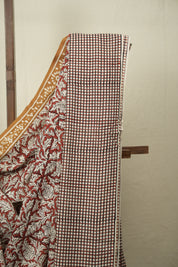 Maroon HBP Cotton Saree - SRMCS3585