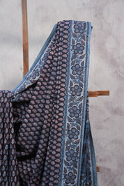 Black HBP Cotton Saree - SRBCS2426