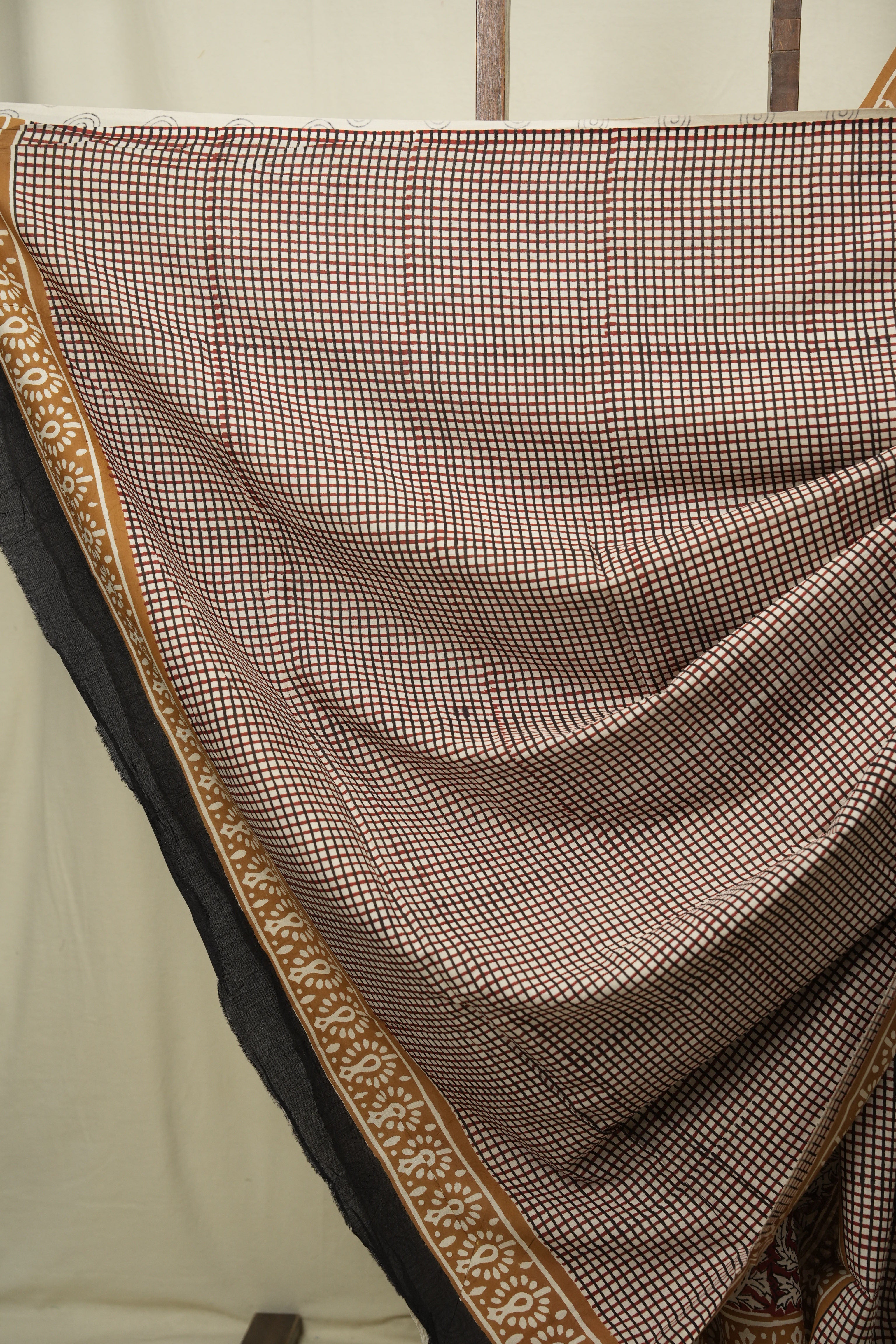 Maroon HBP Cotton Saree - SRMCS3585