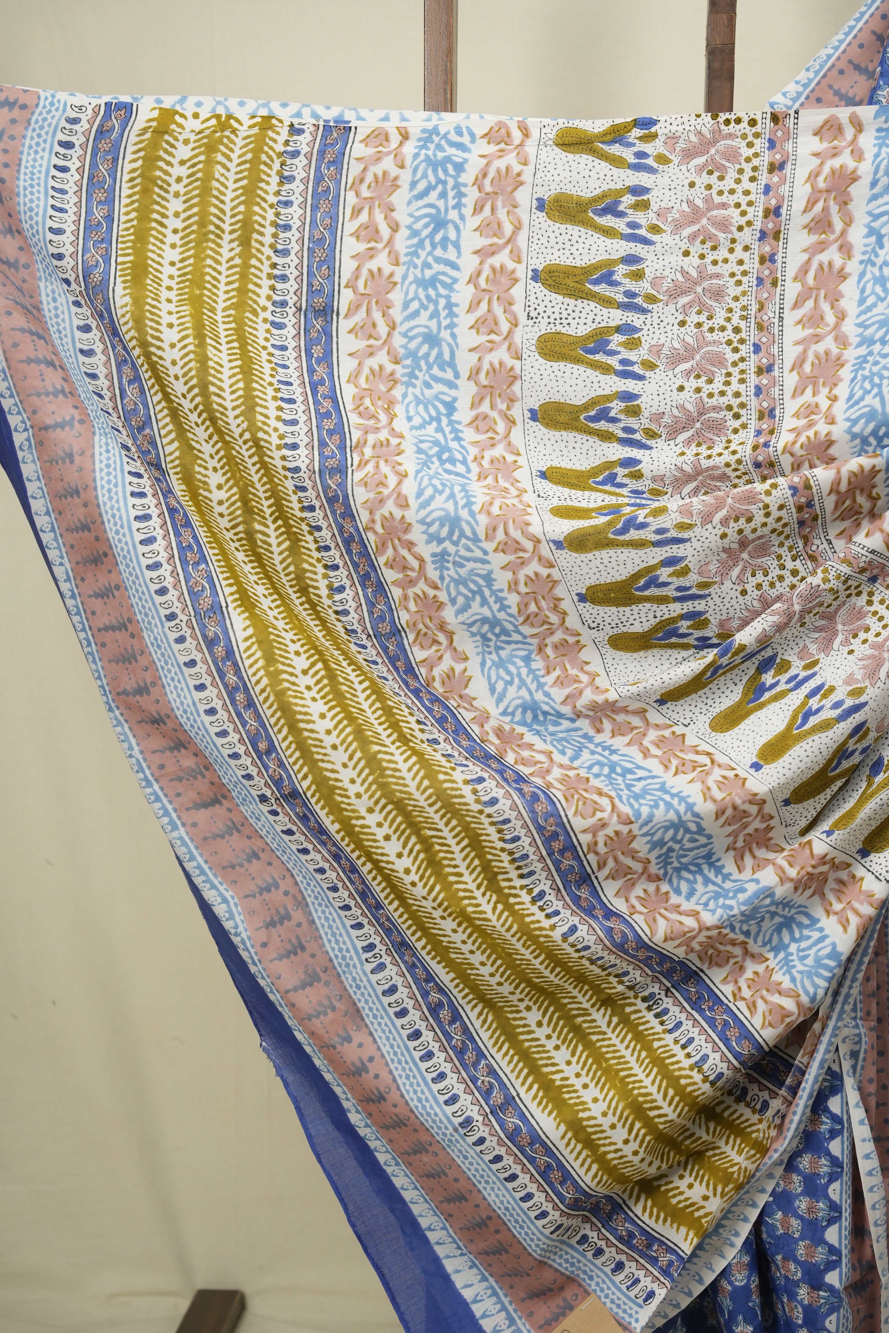 Blue HBP Cotton Saree - SRBCS3750