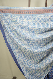 Blue HBP Cotton Saree - SRBCS3750