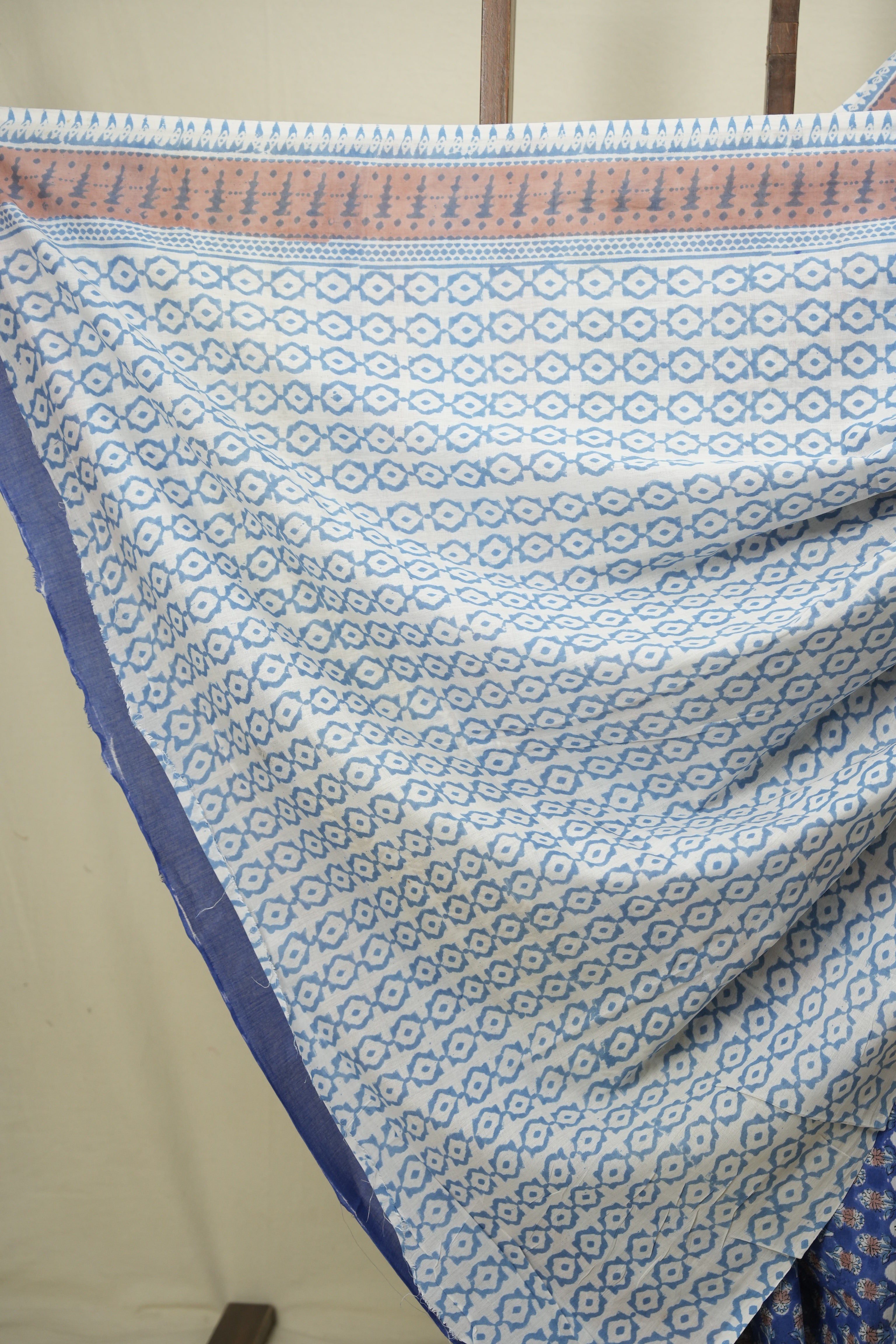 Blue HBP Cotton Saree - SRBCS3750