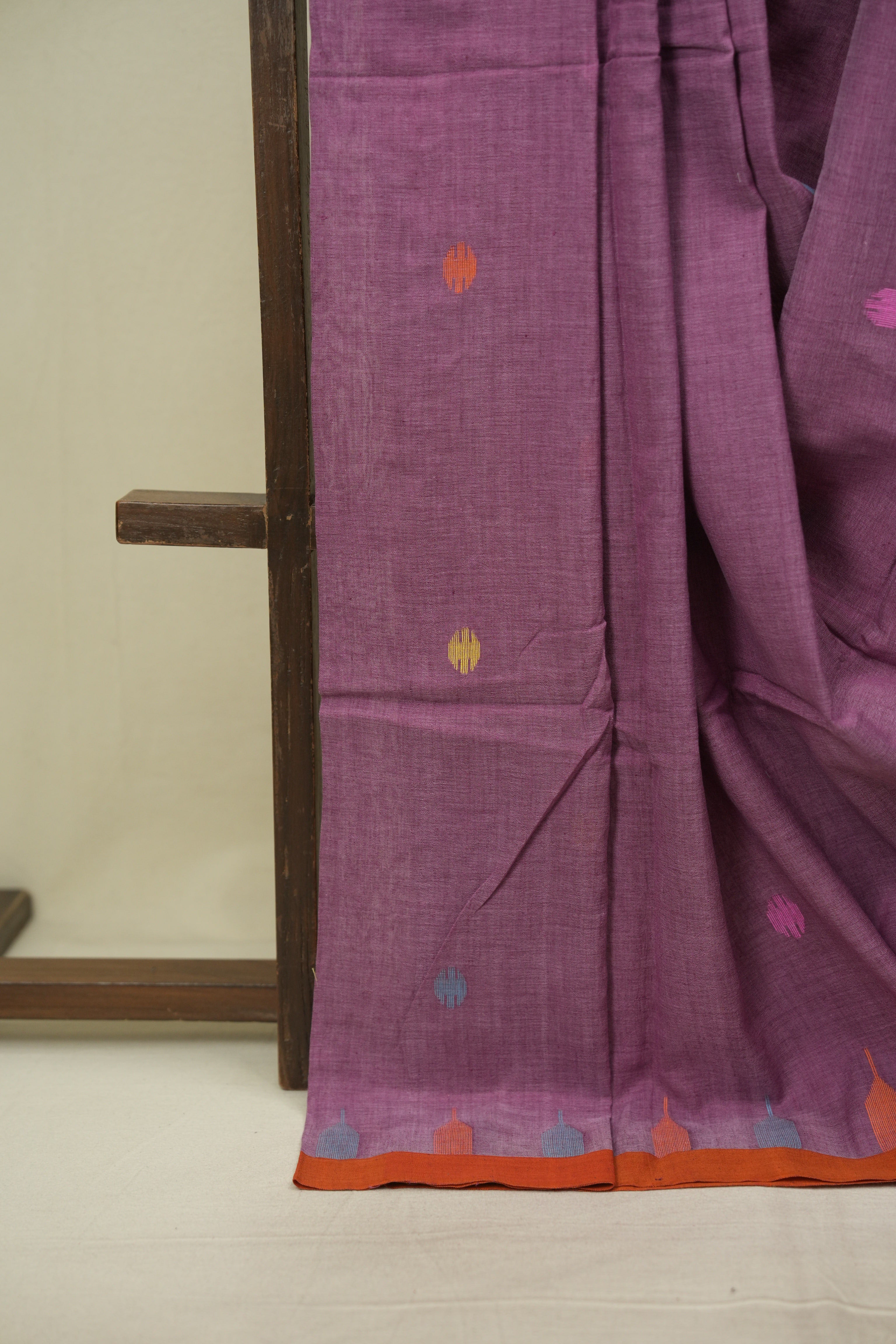 Dual Tone Purple Bengal Mul Cotton Saree - SRDTPBMCS074