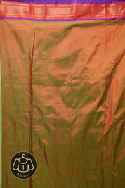 Two Tone Green Silk Paithani Saree - SRTTGSPS676