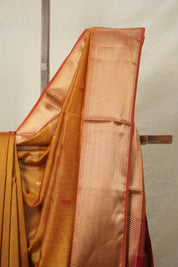 Mustard Maheshwari Saree - SRMMS860