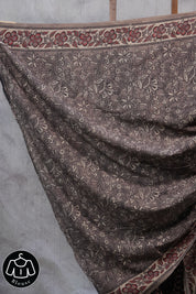 Black HBP Cotton Saree - SRBCS2437