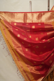 Mustard Maheshwari Saree - SRMMS860