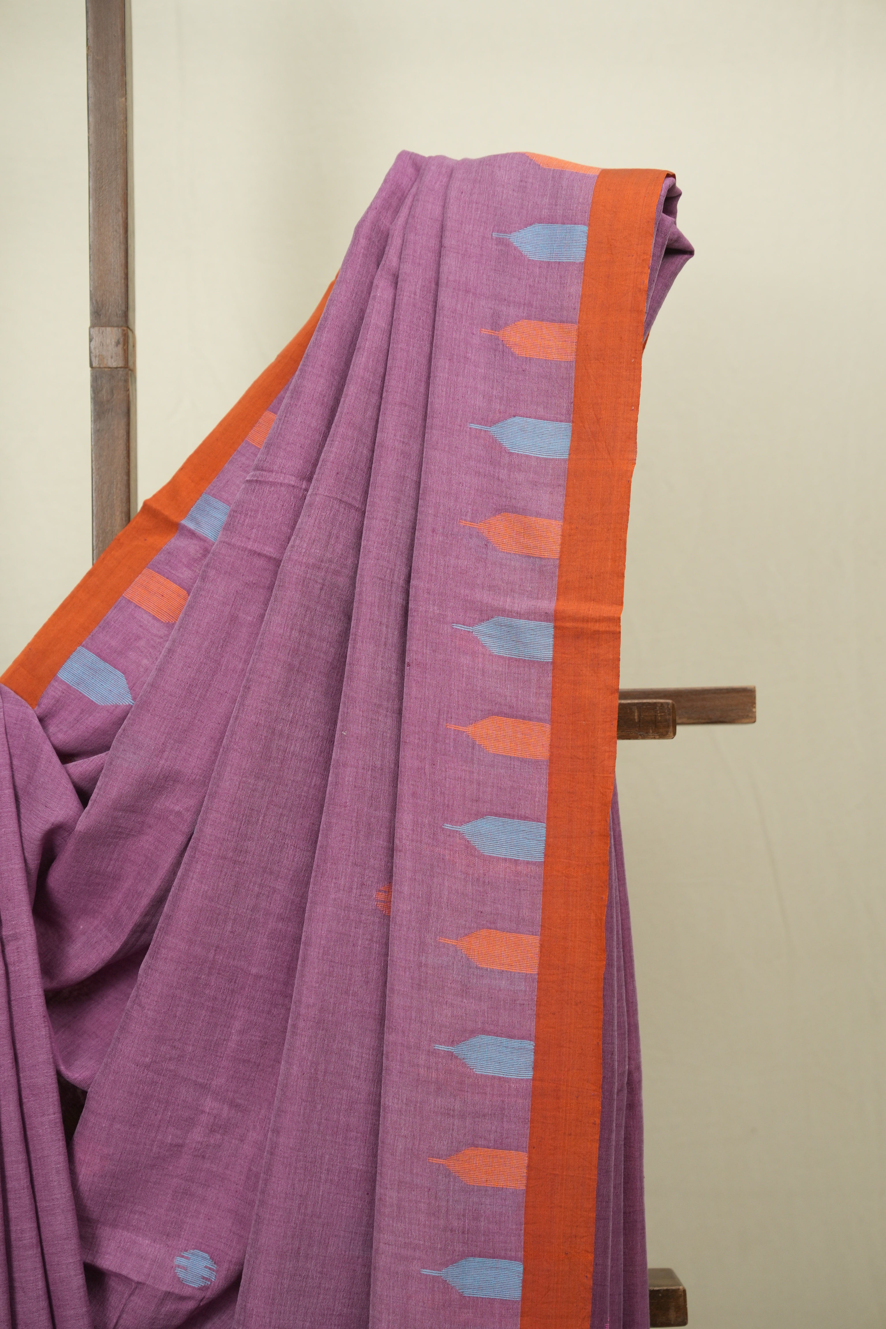 Dual Tone Purple Bengal Mul Cotton Saree - SRDTPBMCS074