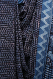 Black HBP Cotton Saree - SRBCS2424