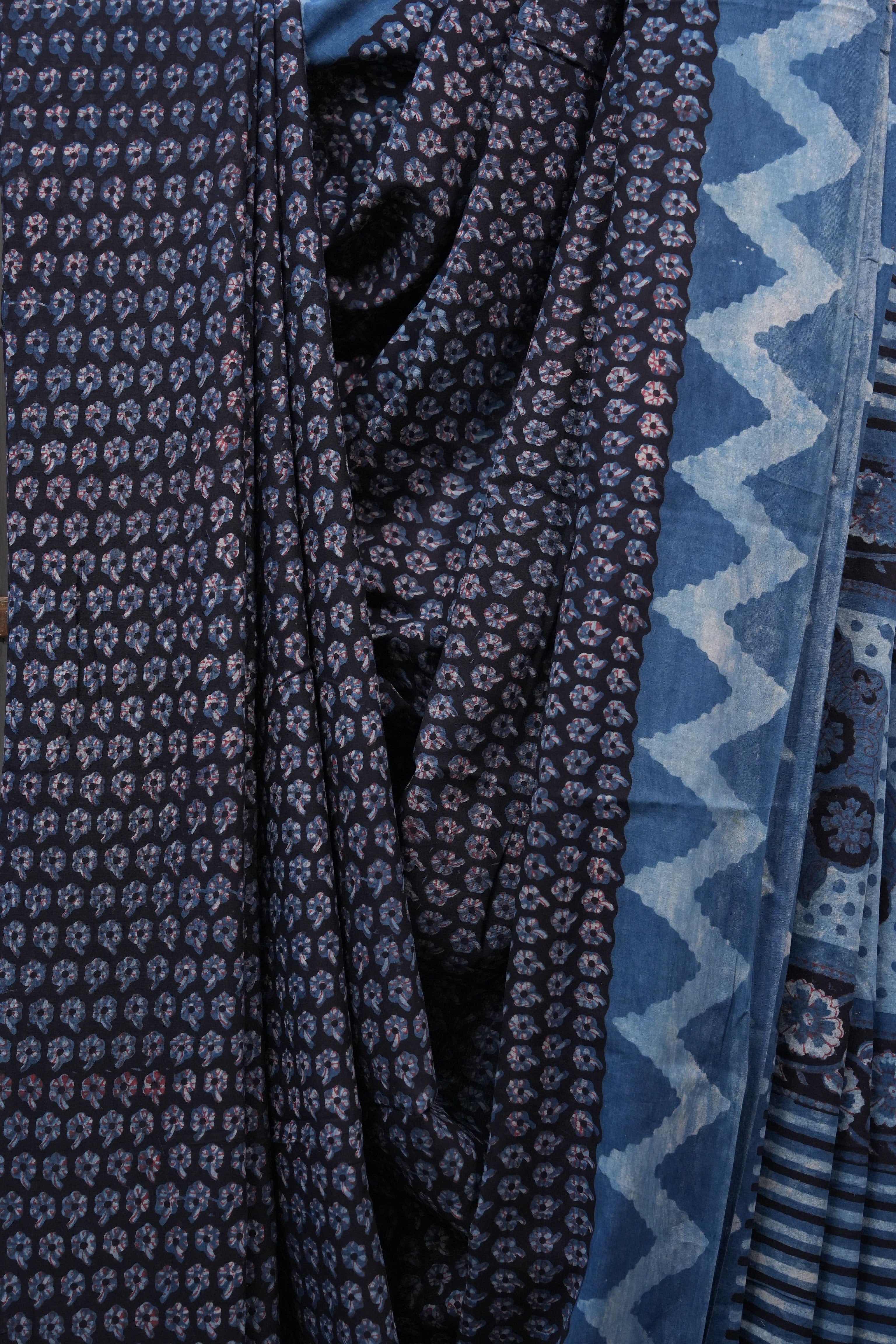 Black HBP Cotton Saree - SRBCS2424