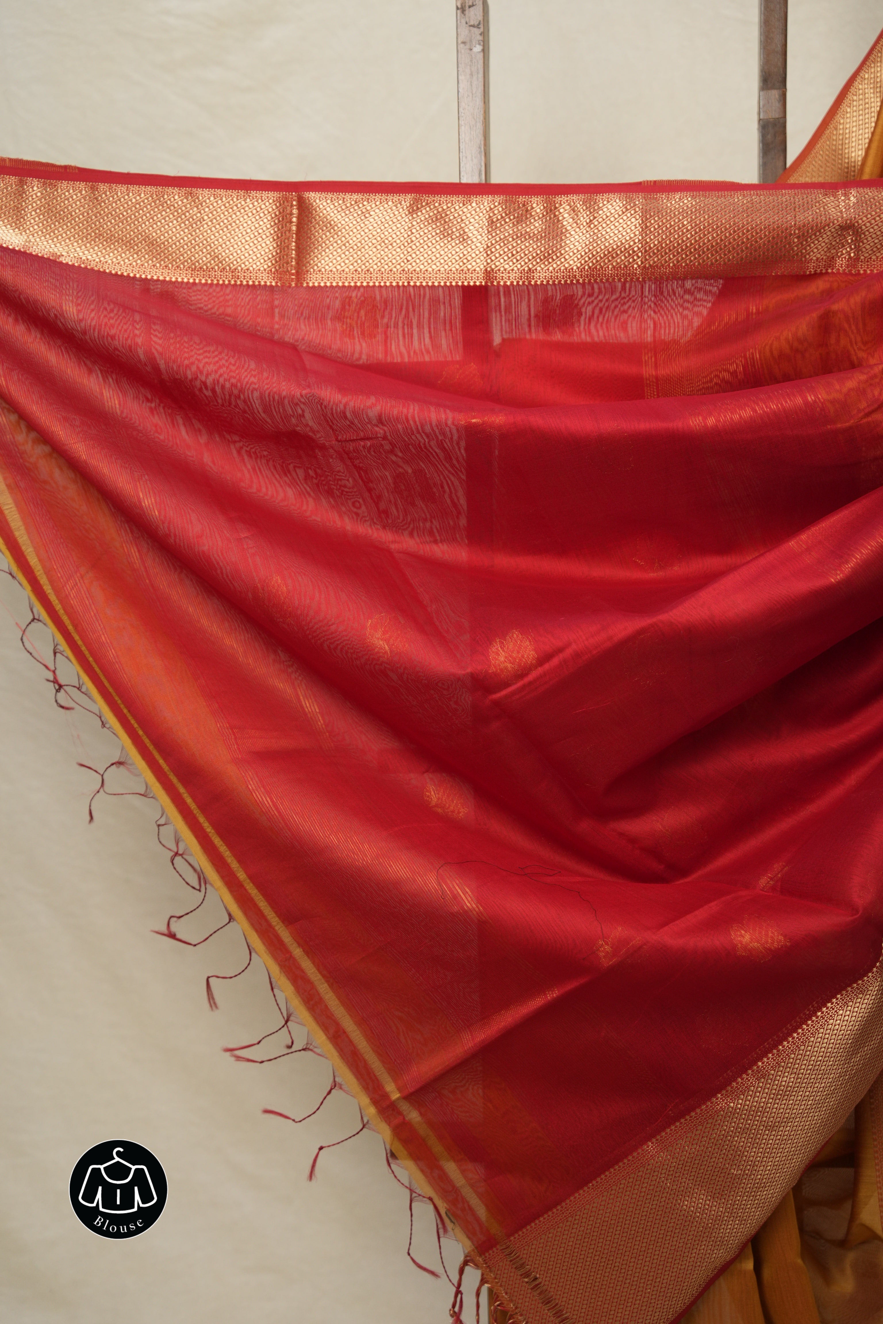 Mustard Maheshwari Saree - SRMMS860