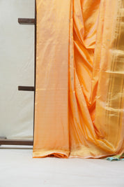 Cream Yellow Silk Paithani Saree - SRCYSPS658