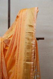 Cream Yellow Silk Paithani Saree - SRCYSPS658