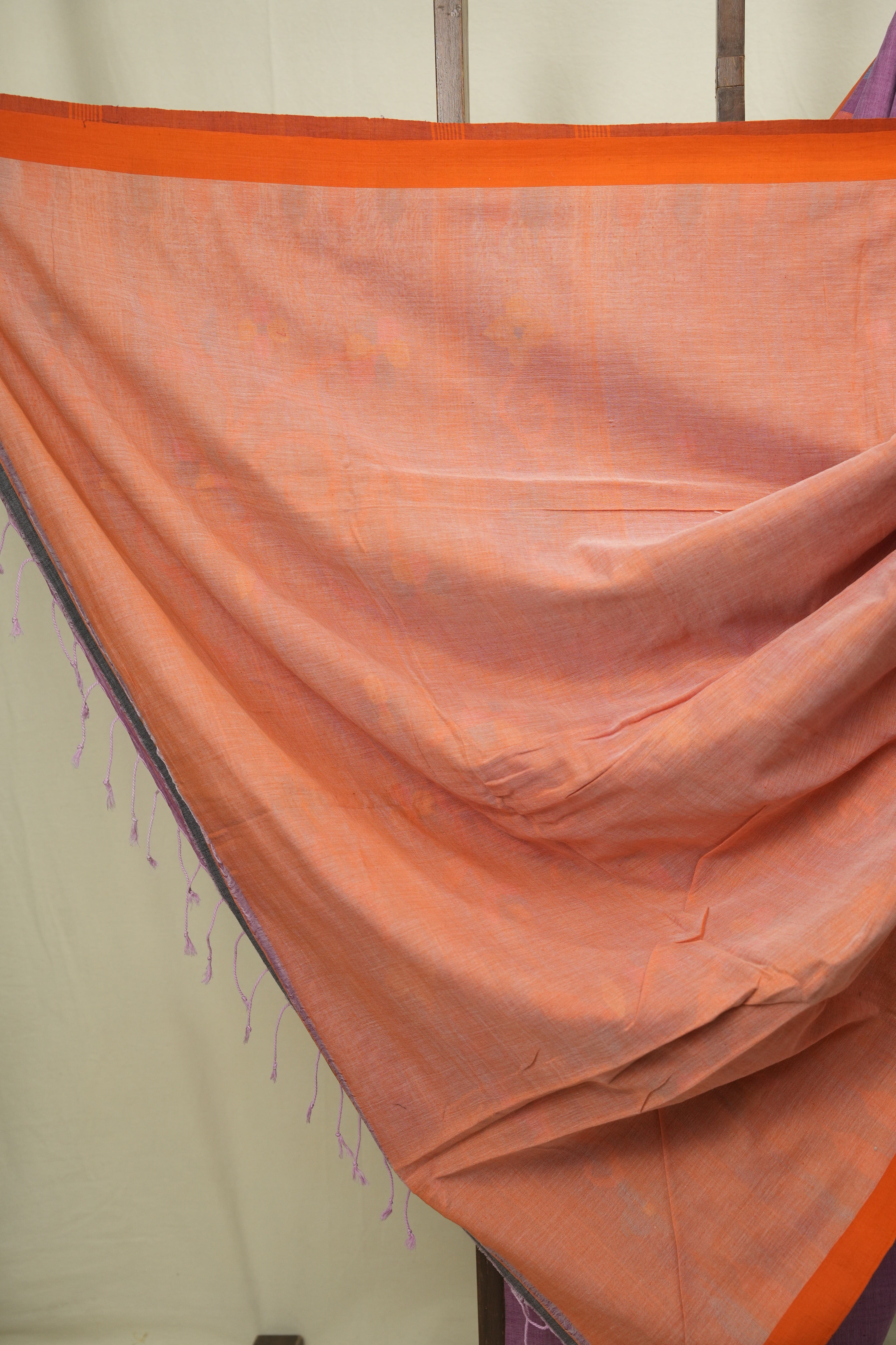 Dual Tone Purple Bengal Mul Cotton Saree - SRDTPBMCS074