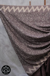 Black HBP Cotton Saree - SRBCS2440