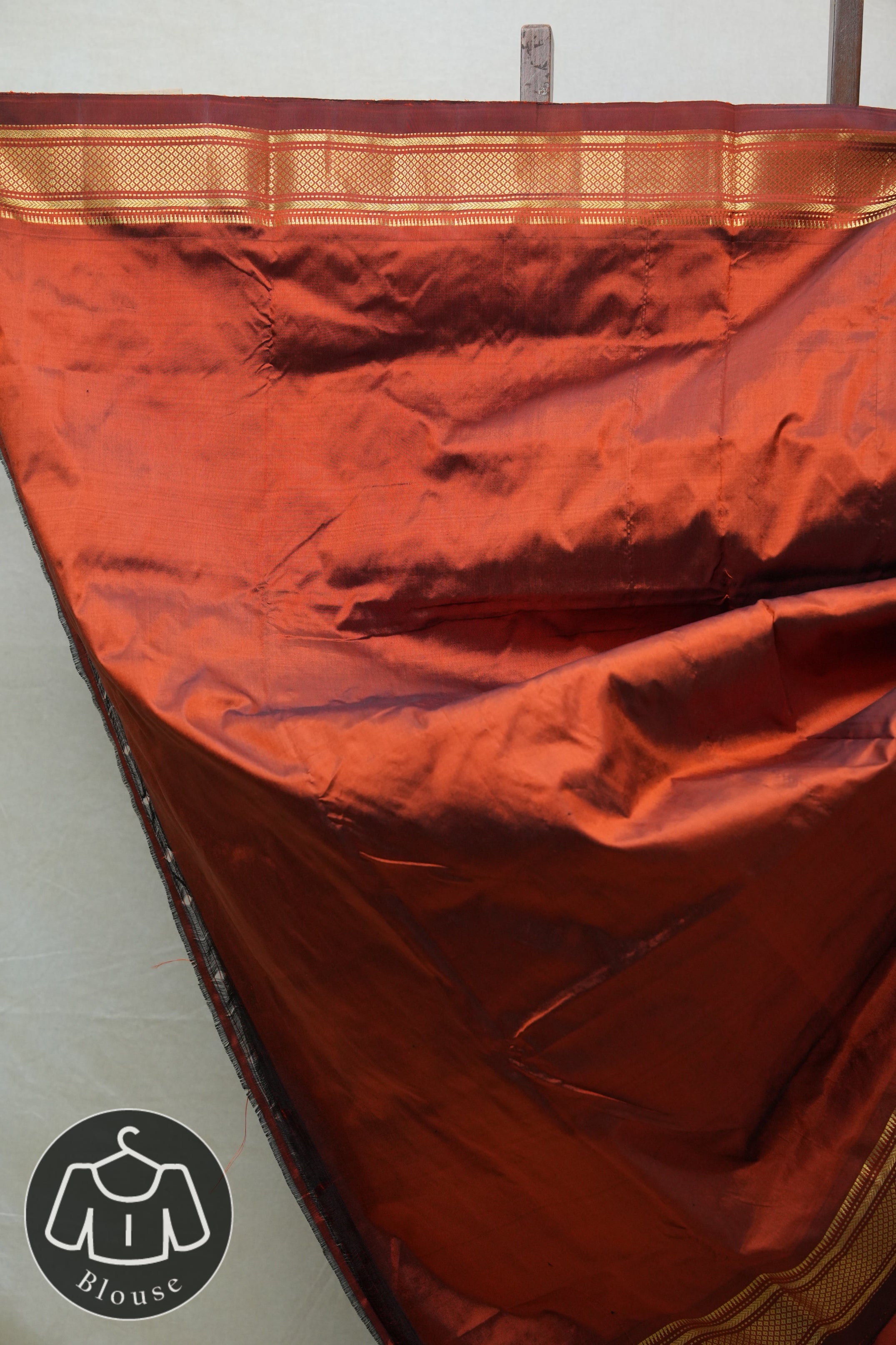 Brown Silk Paithani Saree - SRBSPS653