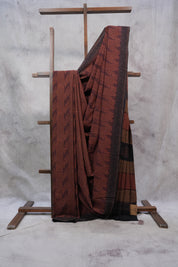 Maroon HBP Cotton Saree - SRMCS2429