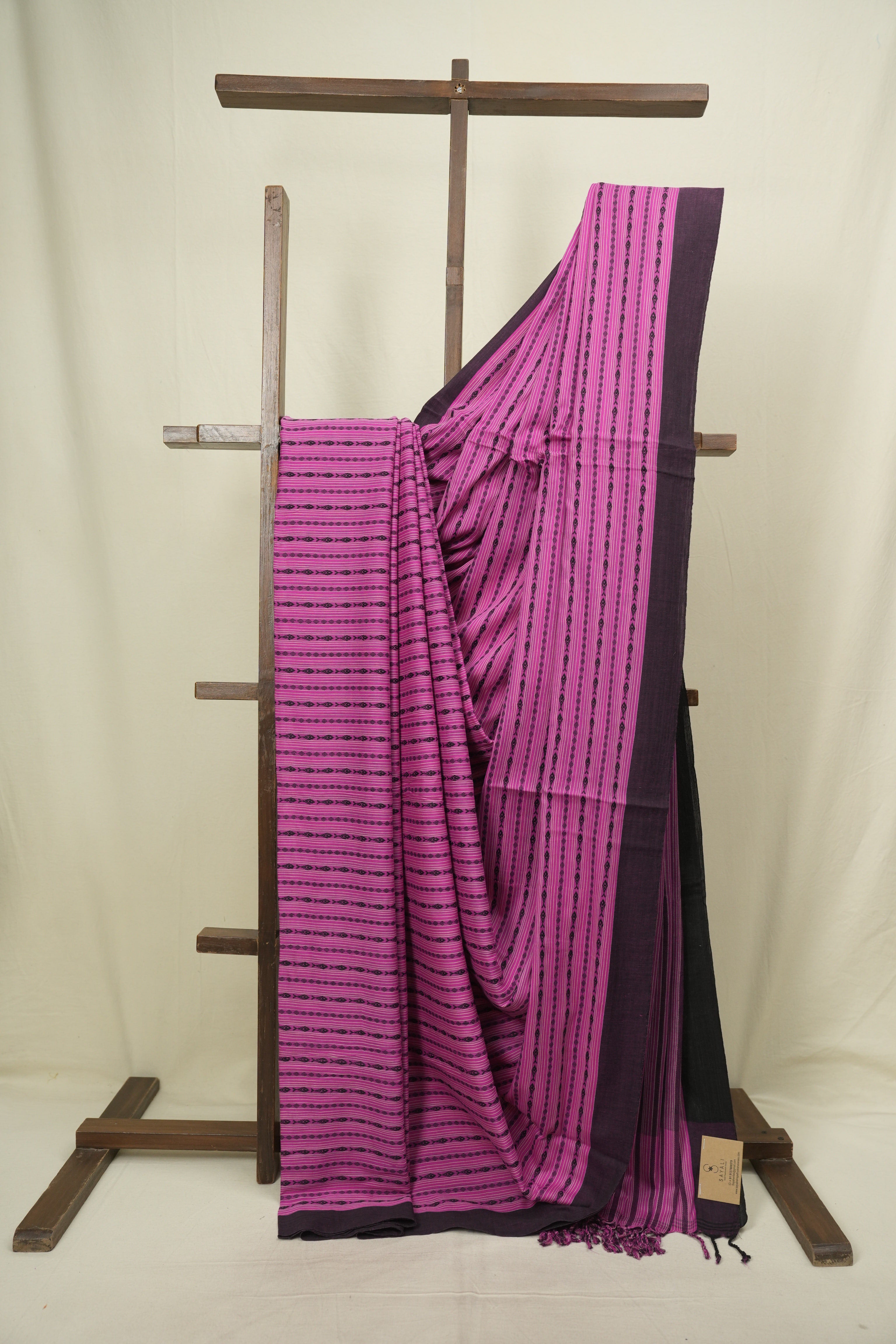 Pink Bengal Cotton Saree - SRPBCS181