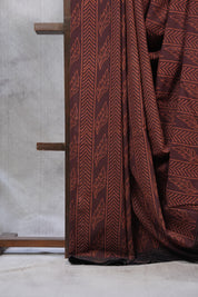 Maroon HBP Cotton Saree - SRMCS2429