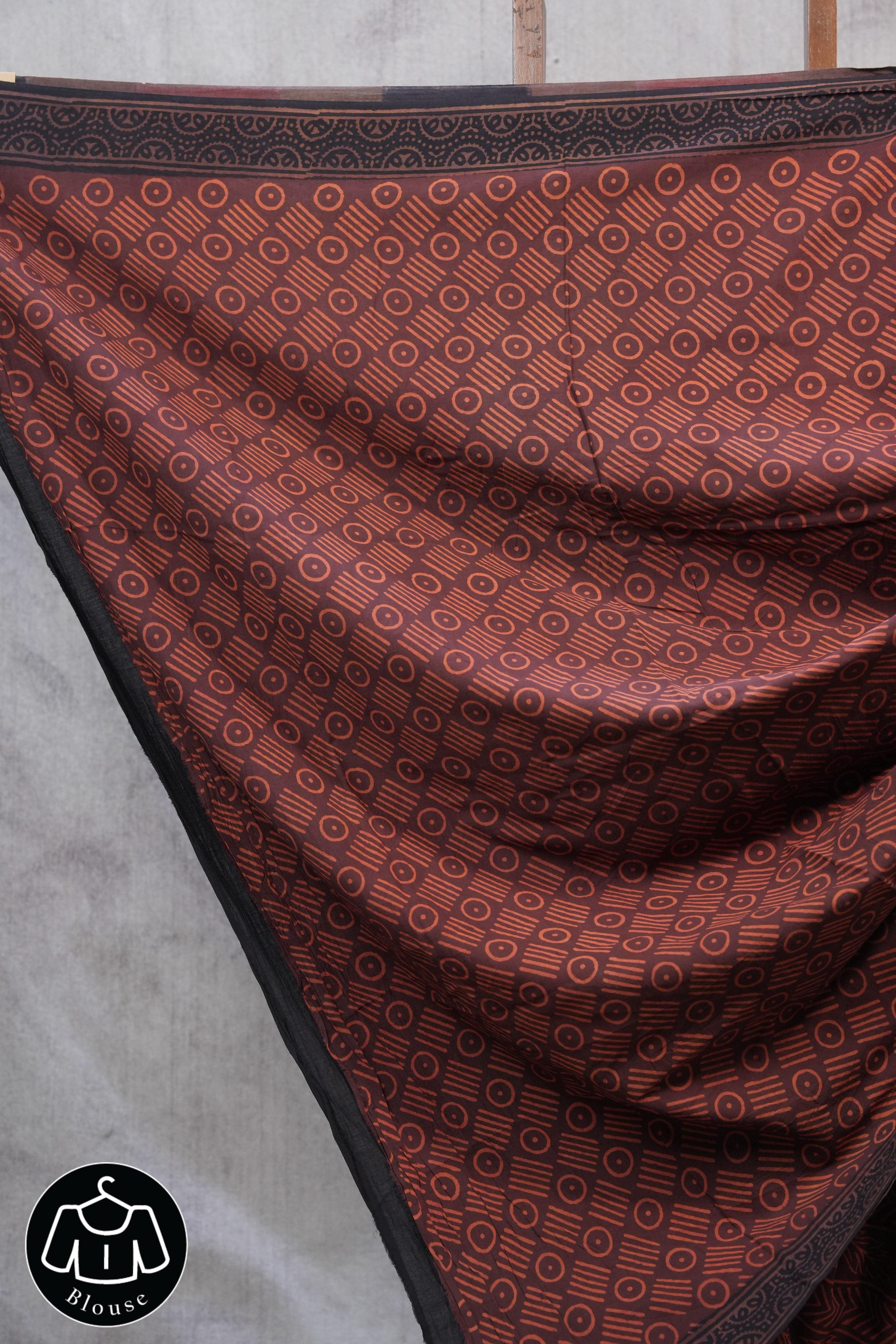 Maroon HBP Cotton Saree - SRMCS2429