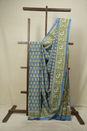 Blue HBP Cotton Saree - SRBCS3747