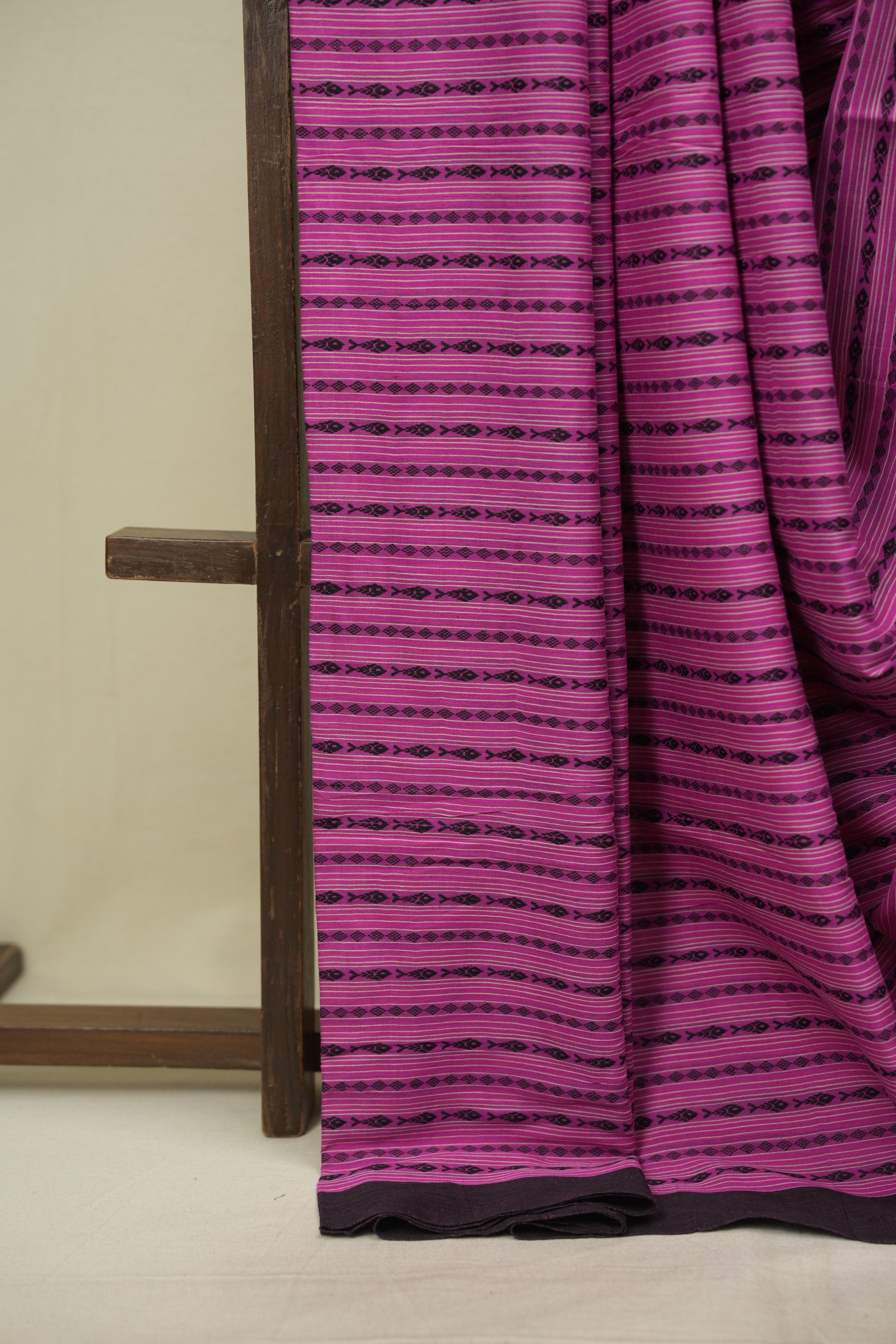 Pink Bengal Cotton Saree - SRPBCS181