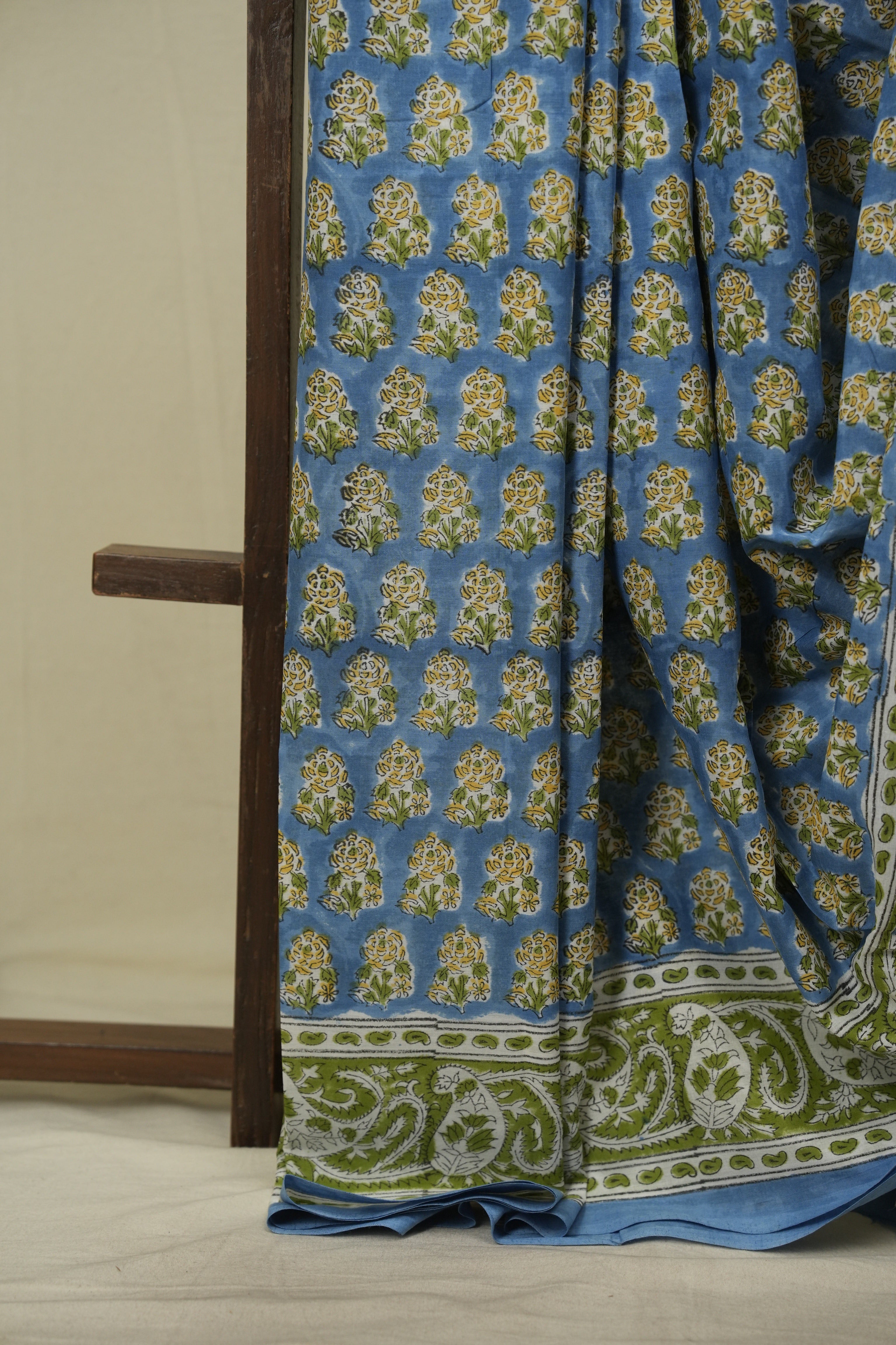 Blue HBP Cotton Saree - SRBCS3747